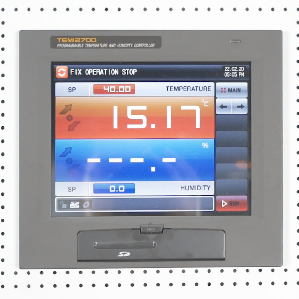 STS Climatic Test Chamber Control Panel