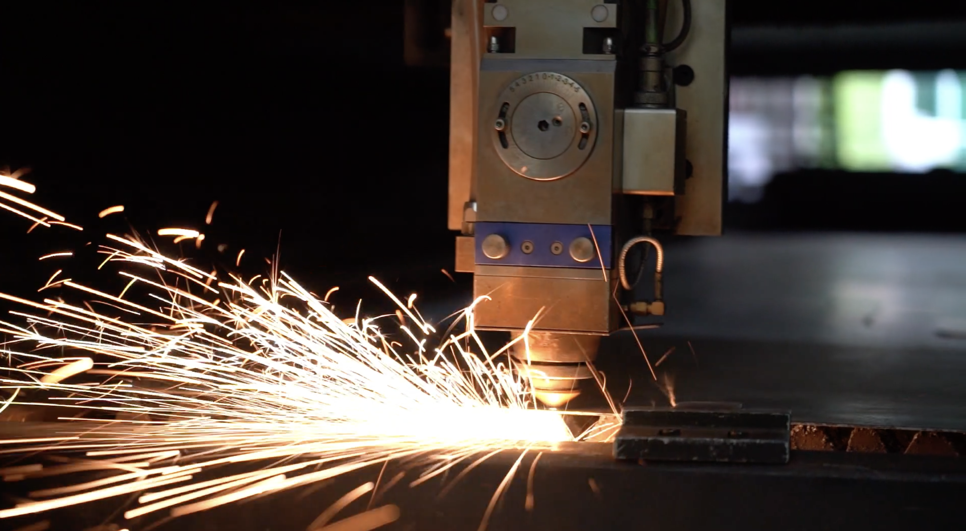 cutting test chamber exterior panel